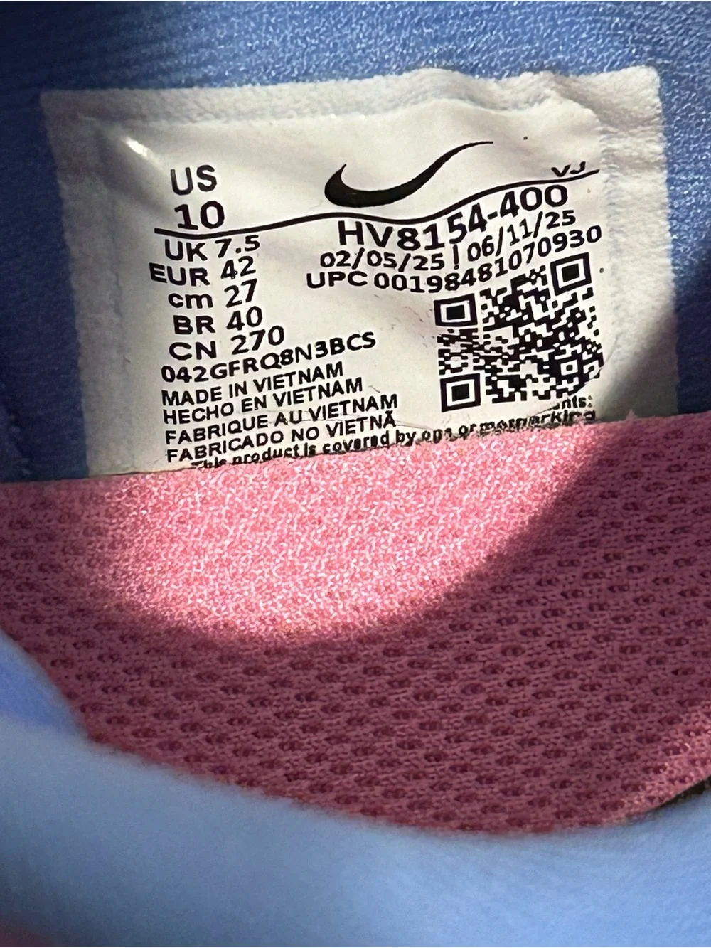 Nike Vomero Plus Road Running Shoes Women’s in Royal Fire Pink , size 10